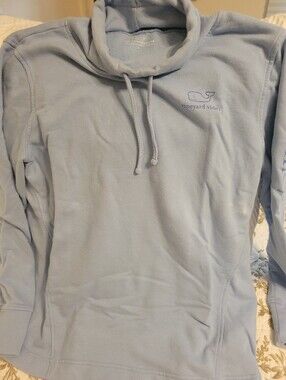 Vineyard Vines Light Blue Turtleneck Pullover Sweatshirt